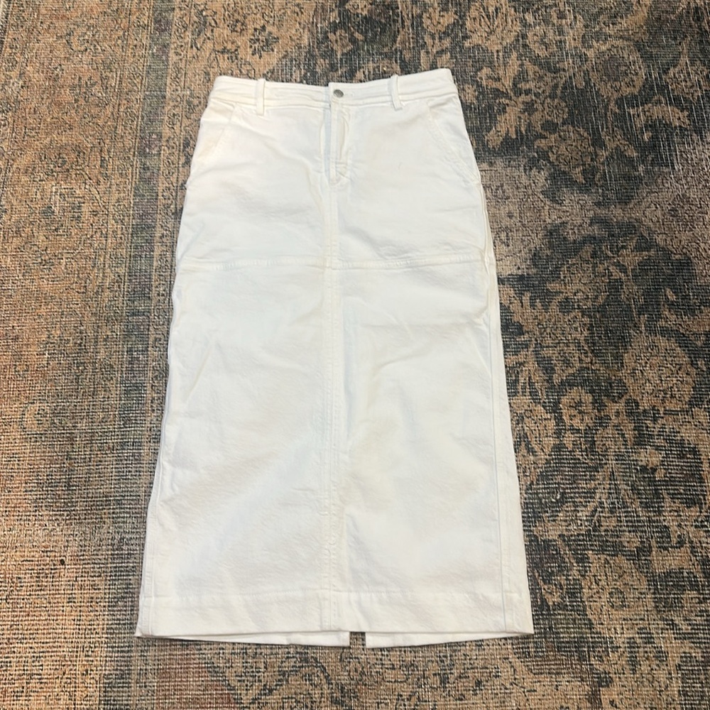 A.L.C. White High-Waist Maxi Skirt - Picture 4 of 6